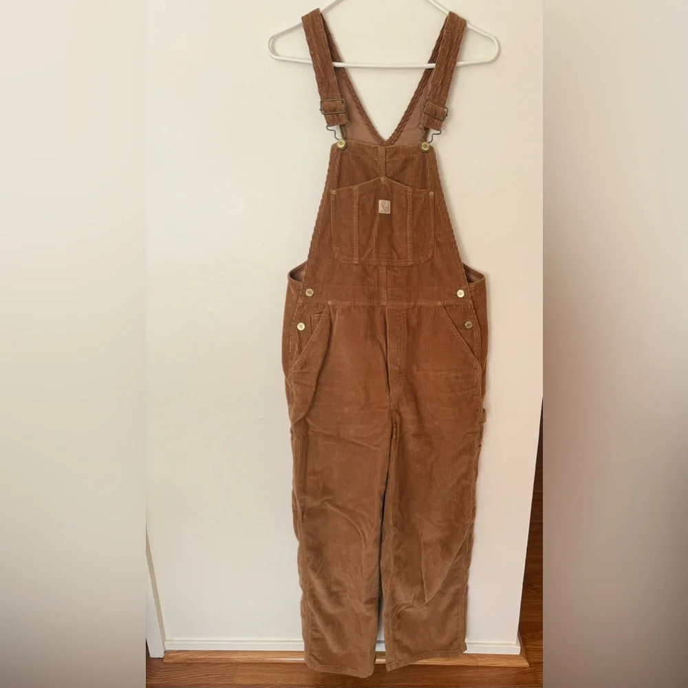 TNA Tan Corduroy Overalls - Picture 1 of 10